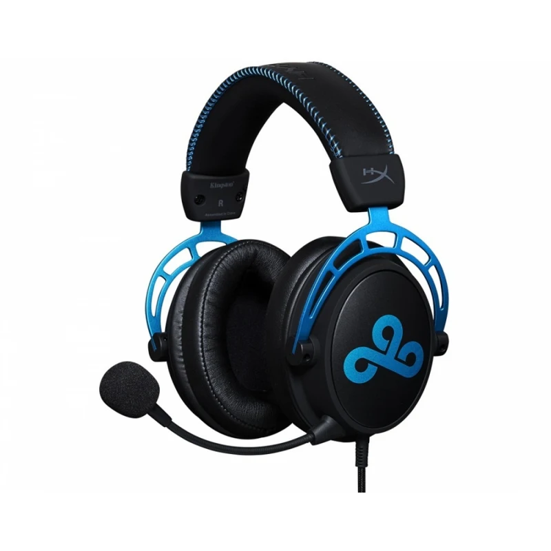 Гарнитура HyperX Cloud Alpha Cloud9 Edition 13-27000 Гц, 65 Ом, 98 дБ, 50-18000 Гц,-43 дБ, 2.2 кОм, цвет: черный/синий