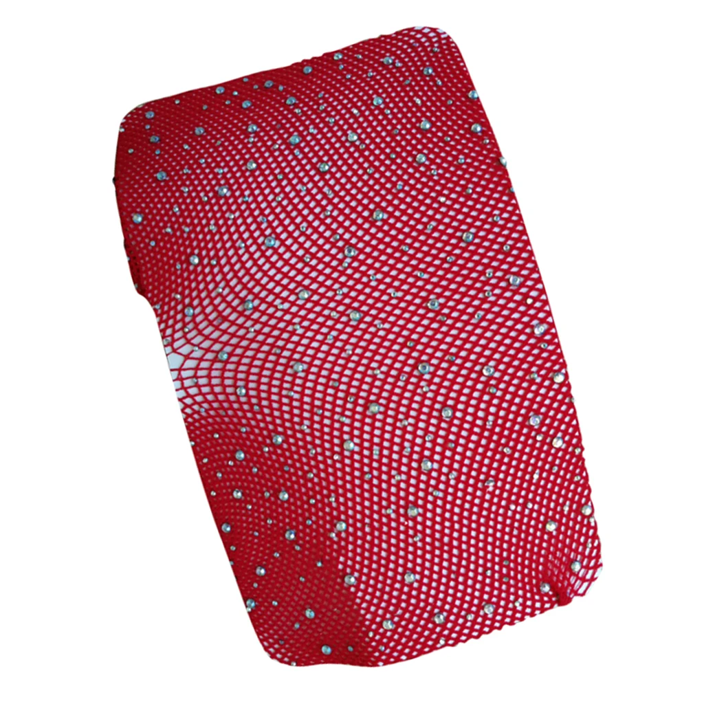 Women Crystal Rhinestone Fishnet Net Mesh Socks Stockings Tights Pantyhose   