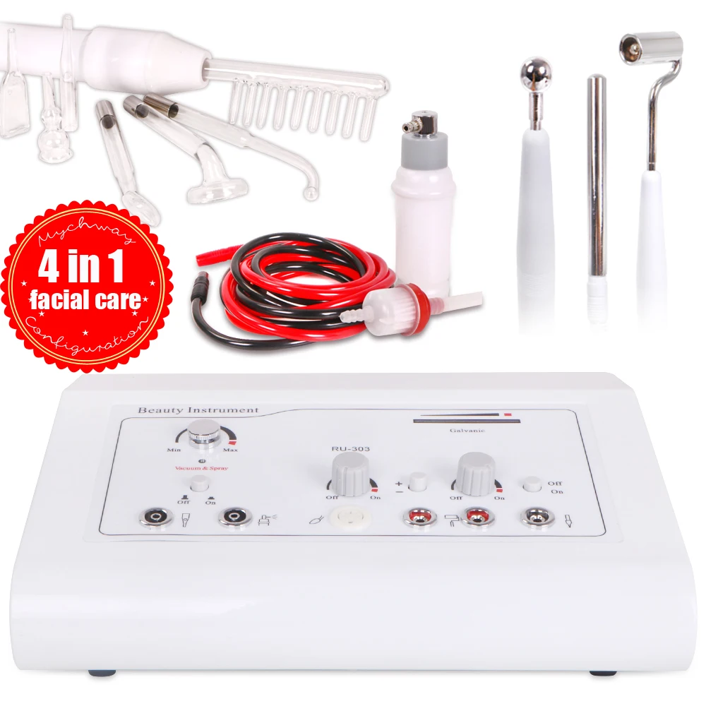 Surebeauty Многофункциональный 4в1 портативный высокий массажер для лица Частотный угревая кожа подтяжка удаление морщин гальваника