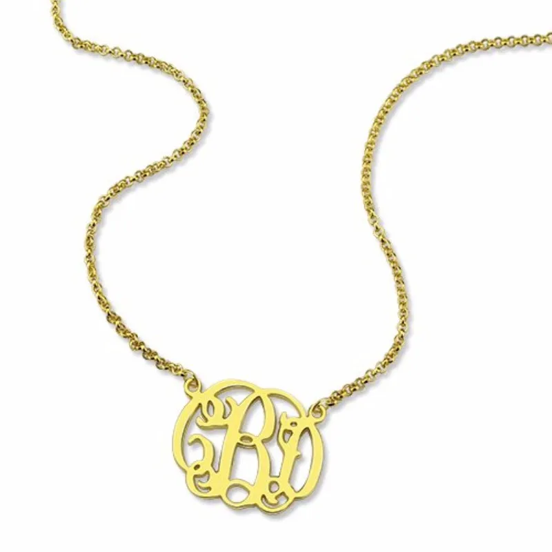 

Monogram Necklace Personalized Name Necklace Custom Initial Necklace Chain for Women Girls Jewelry Gift
