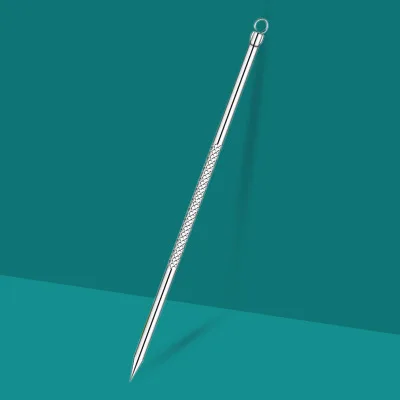1 шт покрытые серебром Blackhead Comedone инструмент для удаления прыщей жидкость снятия