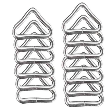 

100PCS Trampoline Mesh Cloth Mattress Jumping Cloth Iron Buckle Triple-cornered Ring Universal Triple-cornered Ring