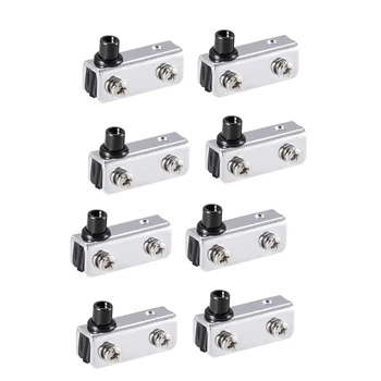

4 Pairs Opening Up and Down Shaft Hinge Glass Hardware Fittings Hinge Furniture Cabinet Door Glass Hinge