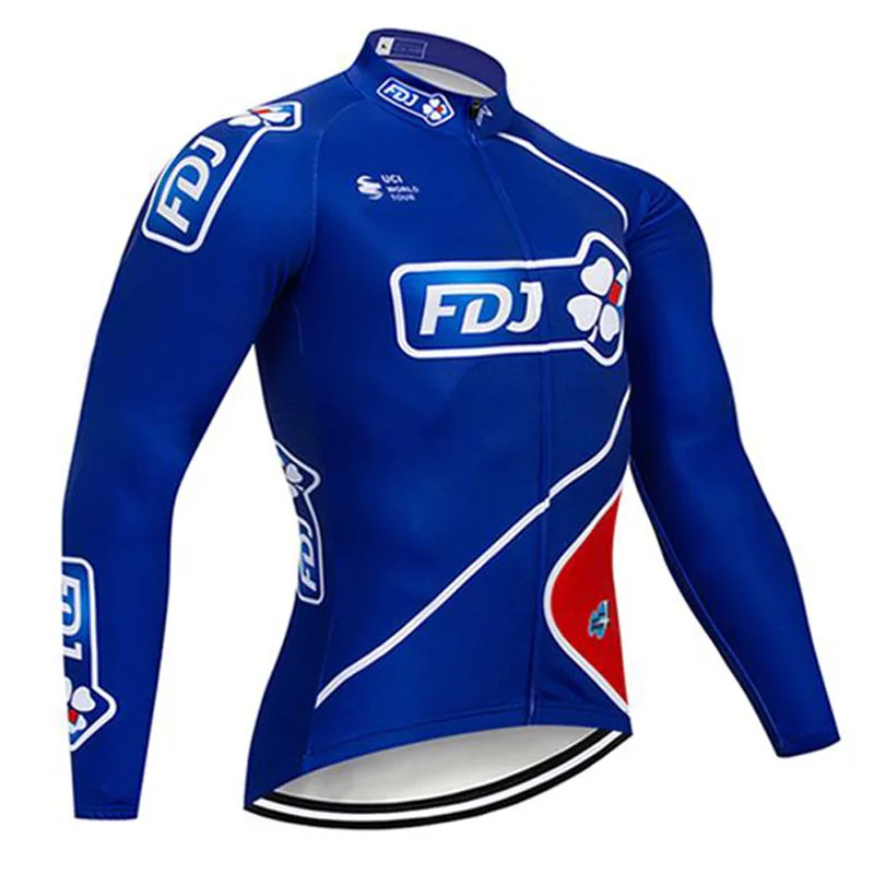 FDJ Велоспорт Джерси с длинными рукавами одежда для горного велосипеда Майо Ropa Ciclismo быстросохнущая гоночная велосипедная одежда uniformes