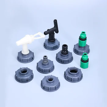 

S60*6 IBC tank adapter plastic Garden Tap Valve Irrigation Connector water tank fittings Durable