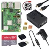 Raspberry Pi 3 Model B + ABS funda + 32GB tarjeta SD + adaptador de corriente + disipadores térmicos + opcional pantalla táctil de 3,5 pulgadas o HDMI para RPI 3B + ► Foto 2/6