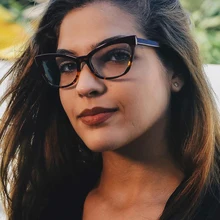 Kachawoo, прозрачная оправа, очки для женщин, кошачий глаз, синие, черные, прозрачные линзы, очки по рецепту, для девушек, подарки на год