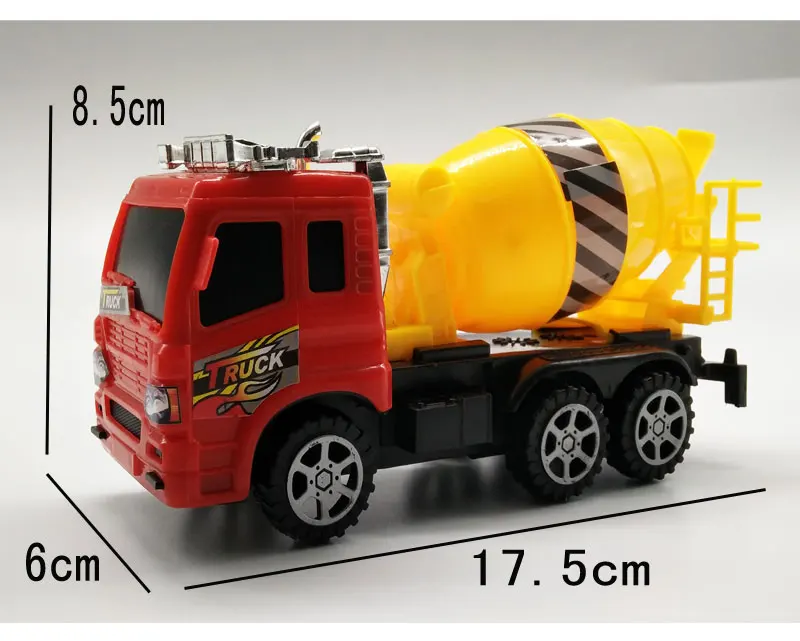 Large Size Children Truck Steam Engineering Toy Set Combination Excavator Digging Cement Stir Crane Boy Baby