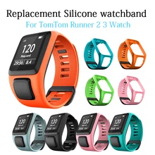 Silicone Strap For TomTom Runner 2 3 Spark 3 GPS Sport Smart Watchband Replacement Bracelet Straps For Tom 2 3 Watch Correa