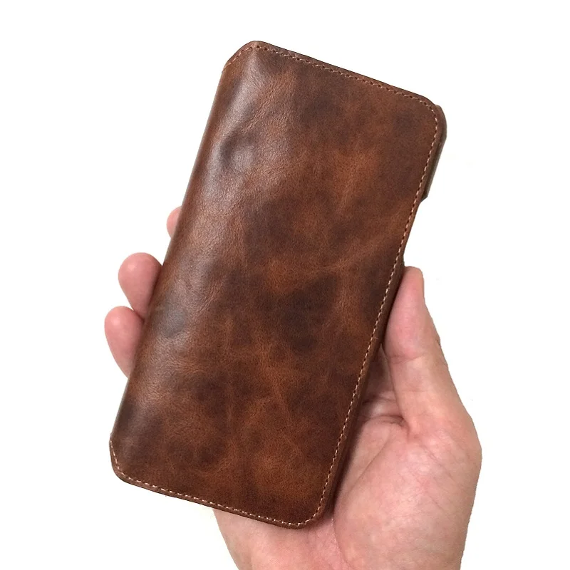 YXAYN Retro Luxury Leather for iPhone12 Mini 7 8 plus X XR XS 11Pro max phone case Card Holder Thin Wallet Case