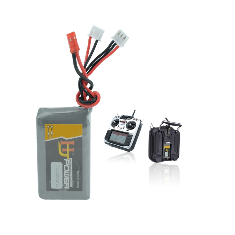 2 шт. HJ Power 2S 7 4 в 2000 мАч 8C Lipo батарея для перемычки T16 с открытым исходным кодом