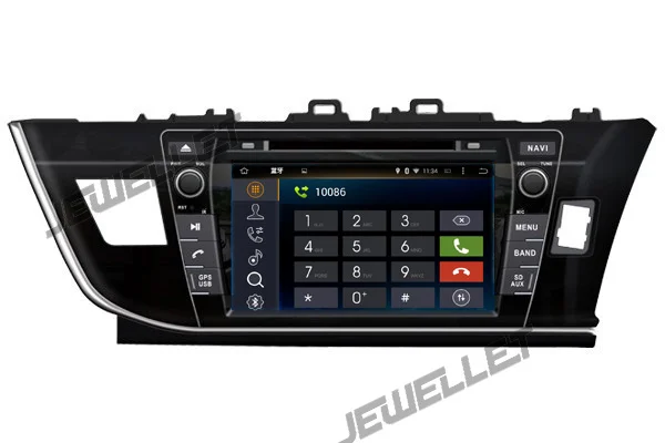 Perfect Quad core 1024*600 HD screen Android 9.0 Car DVD GPS radio Navigation for Toyota Corolla 2014-2016 right hand drive 3