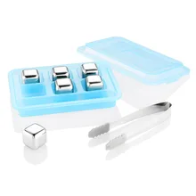 Камни из нержавеющей стали для виски, камни для быстрого замораживания льда, кубики для пива, быстрый охладитель для замороженного льда, многоразовые щипцы, Наборы инструментов для бара