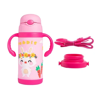 

Kid Vacuum Flask Insulation Cup Vacuum Bottle Vacuum Insulated Water Bottle with Straw Leak-Proof Double Walled Vacuum Cup for G