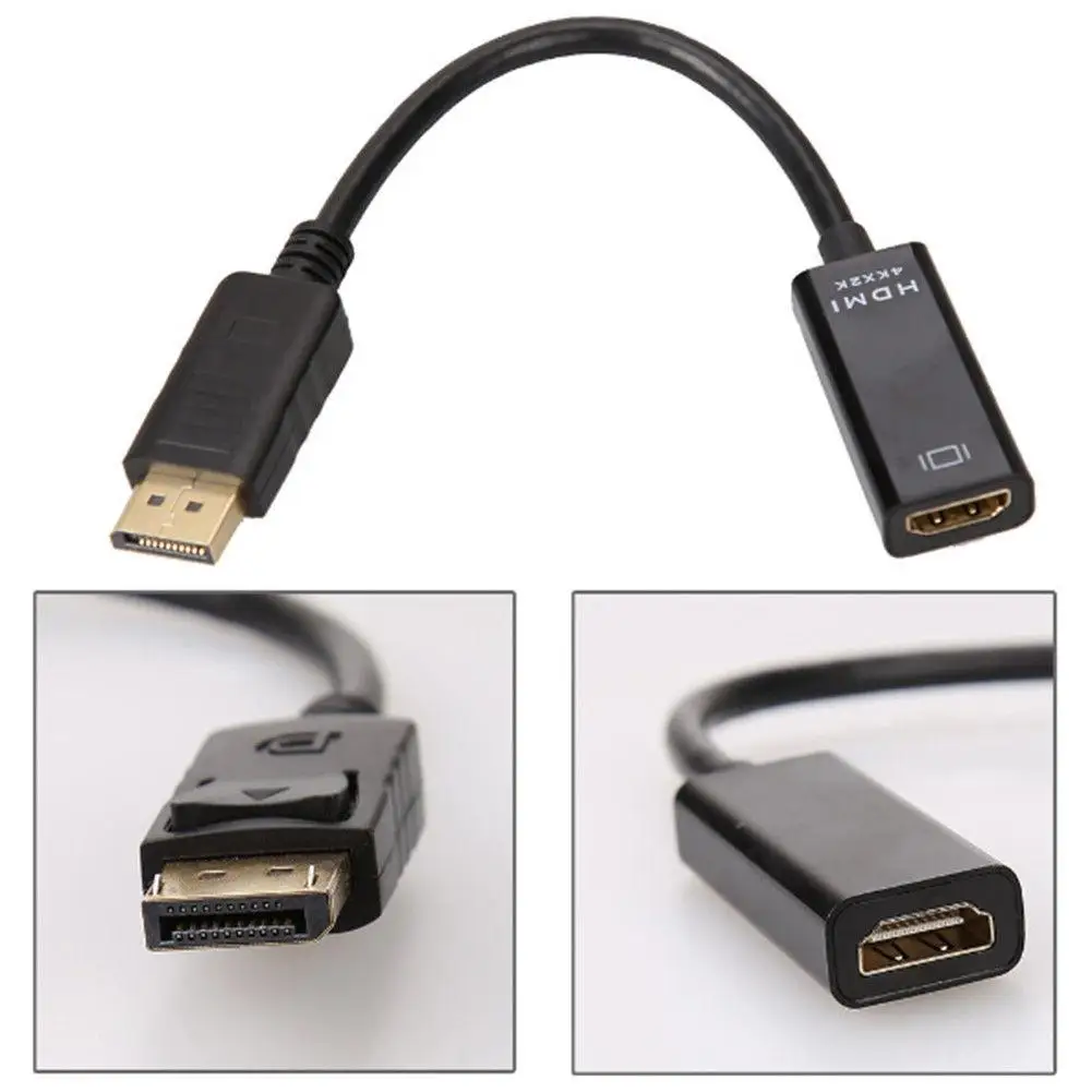 4K DisplayPort DP к HDMI Female кабель-адаптер конвертер для проектора HDTV | Компьютеры и офис