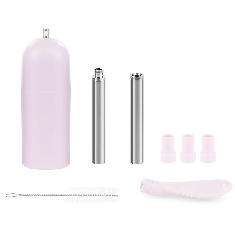 Purple Durable Straw 1 шт. ржавчины соломы Портативный Телескопическая из нержавеющей стали питьевой соломы многоразовая нержавеющая сталь путешествия Соломы Бар аксессуары - Цвет: Purple Durable Straw