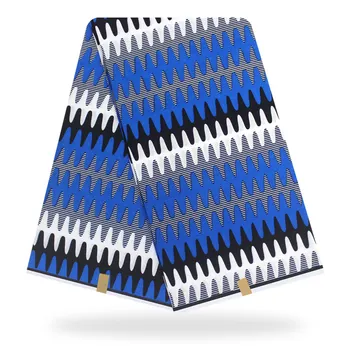 

2020 Royal Wax Batik Prints Africa Fabric 100% Cotton Ankara Kente Real Nigeria Wax Fabric Best Quality for Party Dress