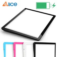 Elice Batterij Stijl Ondersteuning Opladen Led Light Pad Led Tekening Tablet Digitale Grafische Pad Kopie Boord Elektronische Art Graphi