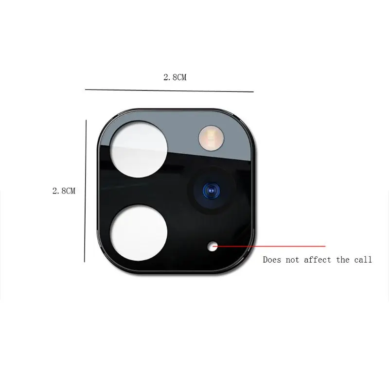 Металлическая крышка для объектива камеры для iphone X XS Max XS секундная Замена для iphone 11 Pro
