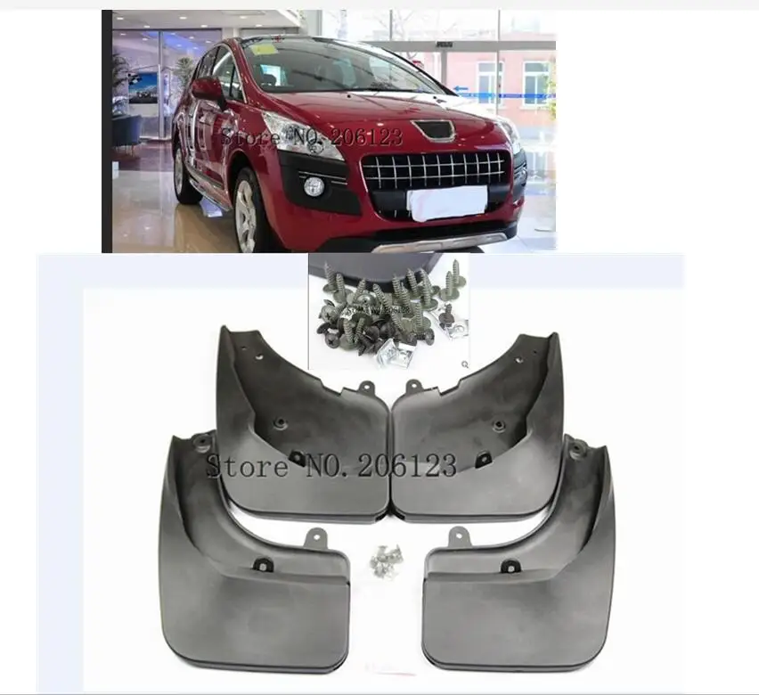 Брызговики для Peugeot 3008 2008 2013 2009 2010|Грязезащита| |
