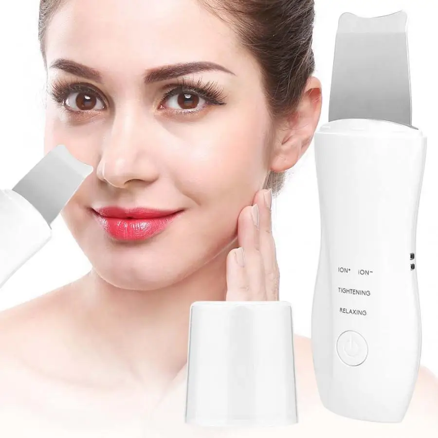 Ultrasonic Skin Scrubber Facial Cleaning Household Blackhead Removal Pore Deep Cleanser Serum Import Instrument Lifting Machine