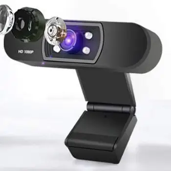 

Full HD 1080P Webcam Manual Focus Computer Camera Built-in Microphone Video Call Web Camera for PC Laptop