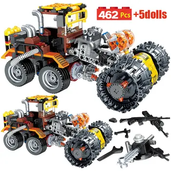 

462pcs City Creator Car Model Building Blocks Model Technics Raging Chariot Figures Bricks Toys Gift For Children Boys