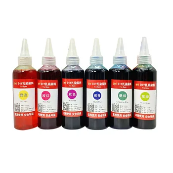 

6pcs DIY Dyes Bottles Kits Multicolor Dye Graffiti Kits with Accessories for Home Fabric Cloth Permanent Paint Bottles Kits #LR2