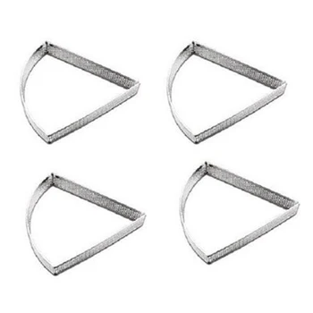 

4Pcs Stainless Steel Porous Tart Ring Bottom Tower Pie Cake Mould Baking Tools Heat-Resistant Perforated Cake Mousse