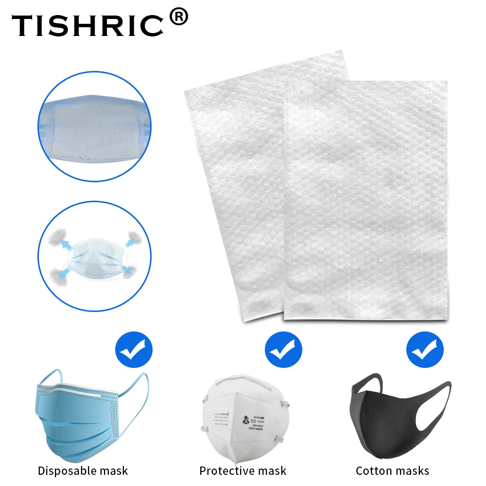 

100Pcs Disposable Mask Filter Dust Mask Skin Friendly Mask Gasket Multiple Protection