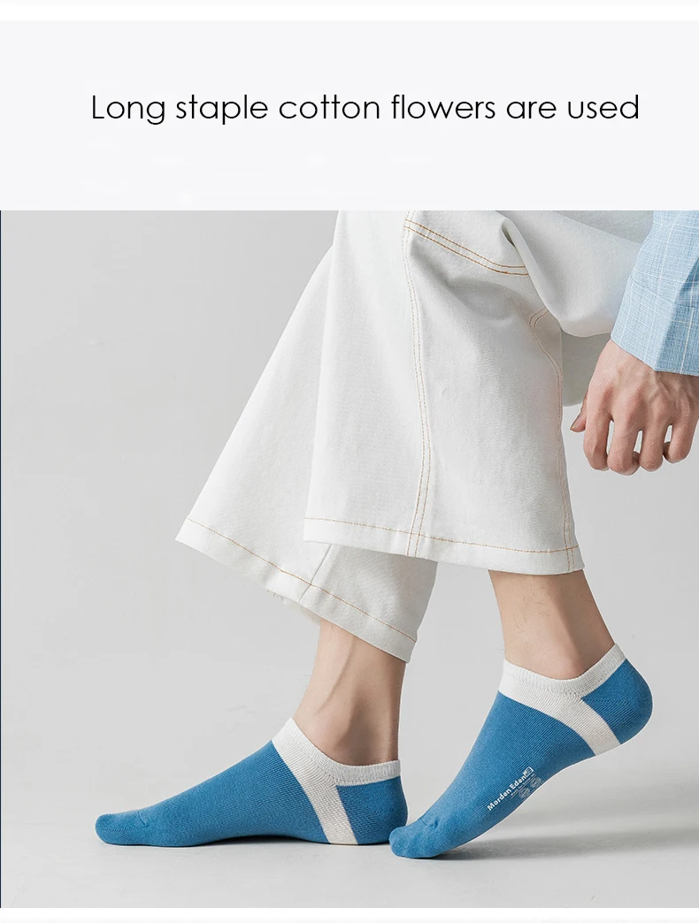 High Quality 7 Pairs Men's Socks The New Cotton Breathable Absorbent Comfortable Matching  Boy Wholesale