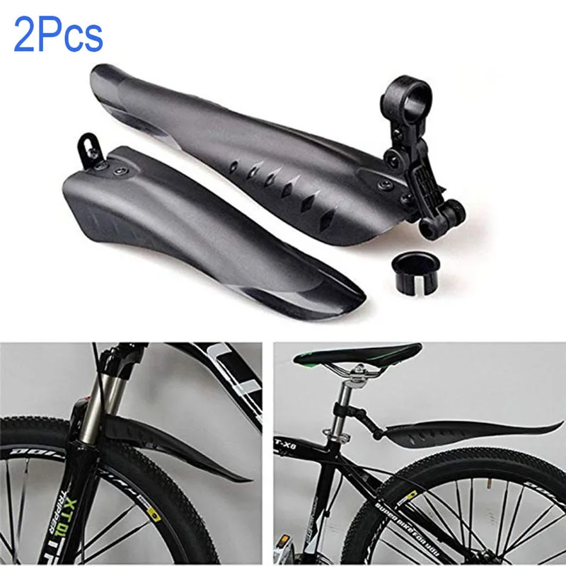 

2Pcs Universal Bike Bicycle Mudguard Mountain Bike Bicycle Front Rear Fender Mudguard Mud Guards Wings Bicycle Accessories