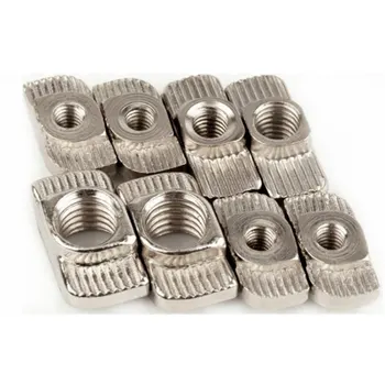 

50Pcs M3/M4/M5*10*6 For 20 Series Slot T-nut Sliding T Nut Hammer Drop In Nut Fasten Connector 2020 Aluminum Extrusions HW109