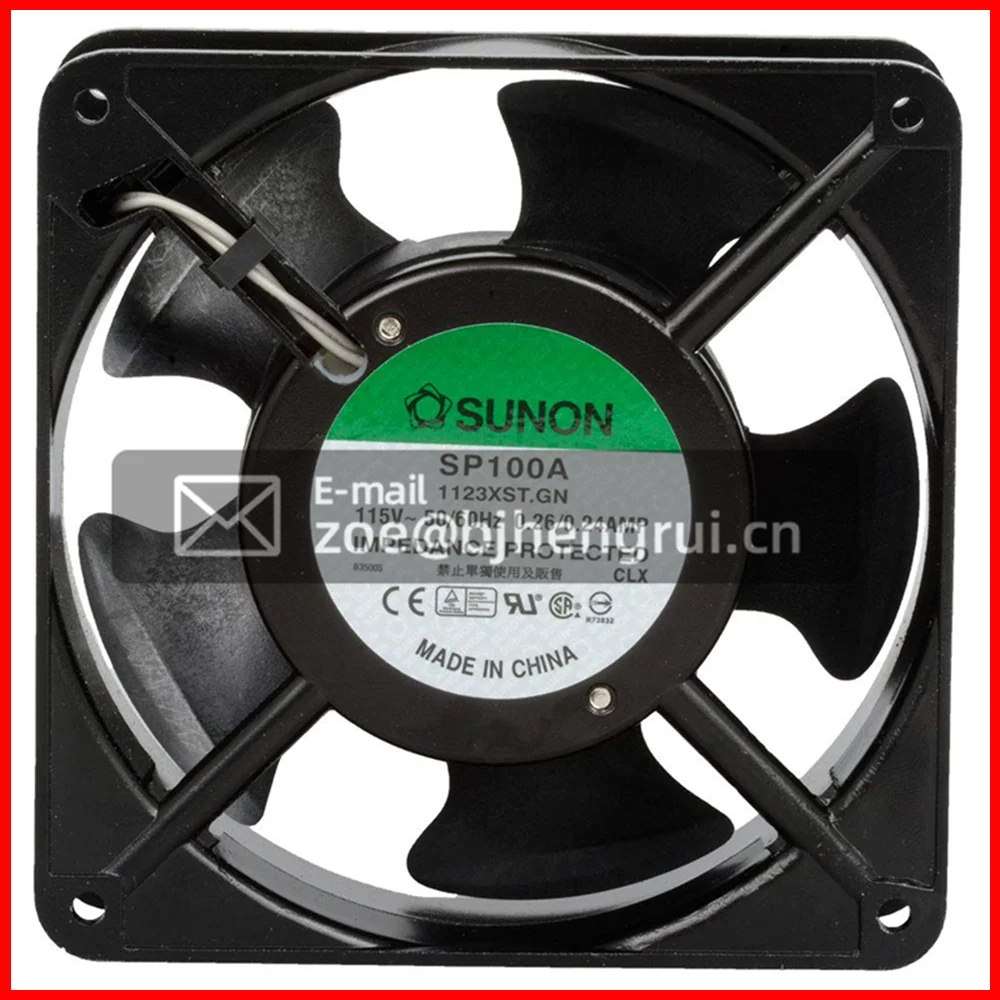 

SP100A 1123XBT.GN 119*119*38mm 115VAC 20W 3150RPM 165CFM Ball Bearing Cabinet Cooling Fan for CPU Laptop