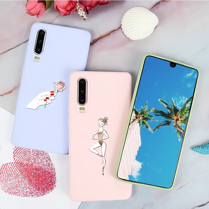 

Huawei P20 P30 Lite Case Slicone Soft Coque Huawei P9 P10 Lite P30 P20 Pro Back Cover Cute P Smart Plus + 2019 Phone Case
