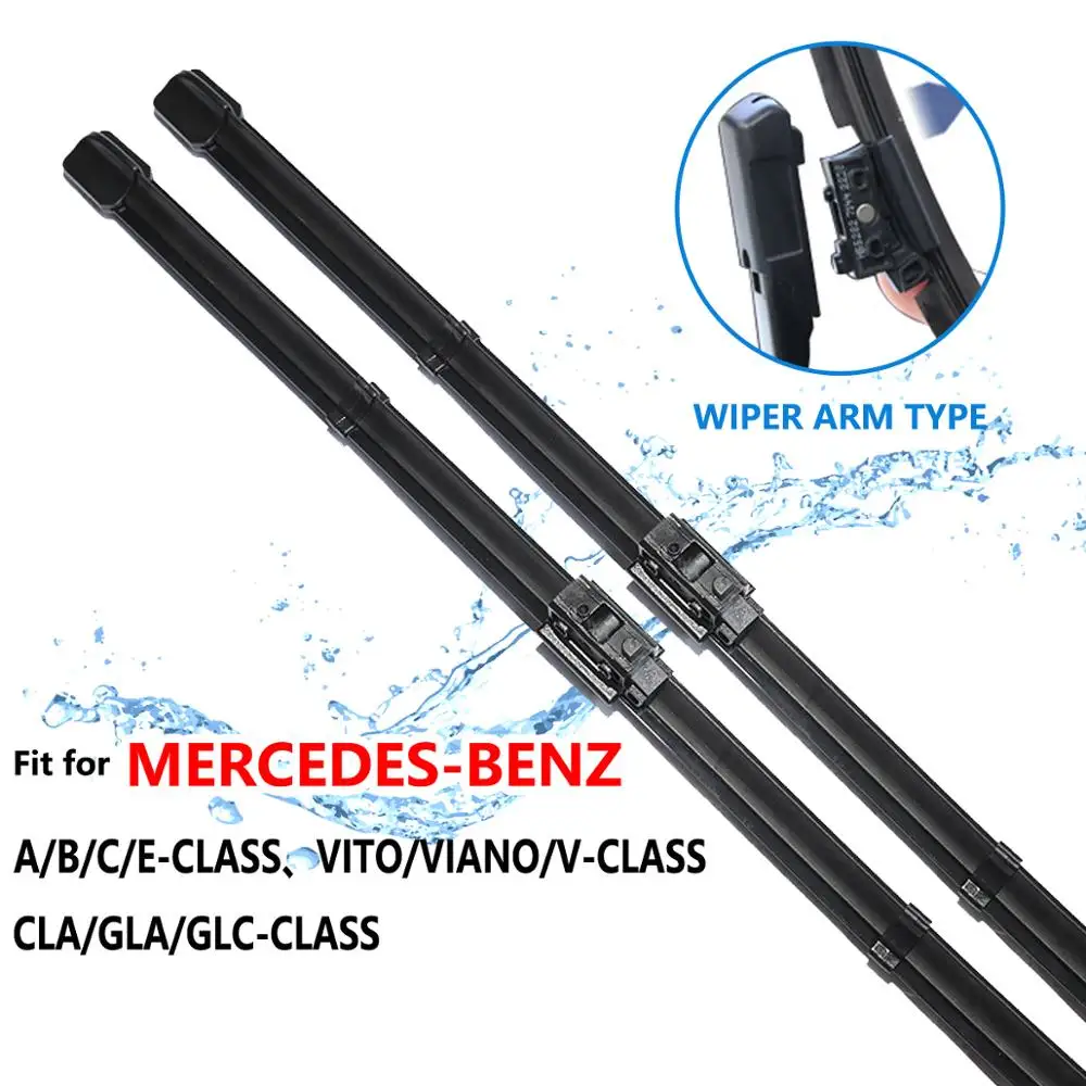 

Car Wiper Blade for Mercedes Benz A B C E V CLA GLA GLC Vito Class Car Accessories W176 W246 W205 W213 S213 W447 C117 X156 X253