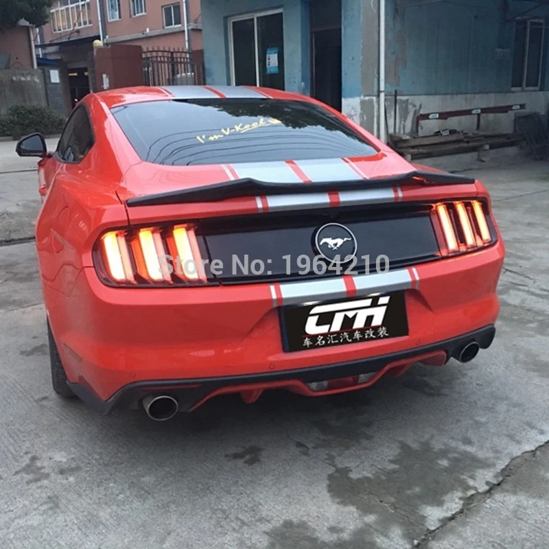 Для Ford Mustang углеродное волокно задний спойлер на крыше задний спойлер багажника крыло загрузки губы литья автомобиля Стайлинг