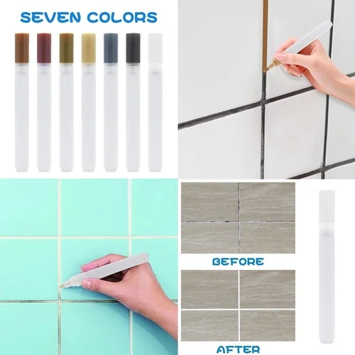 Ceramic Floor Tile Crevice Whitening Pen Wall Color Repair Paint (7 Colors) | Дом и сад