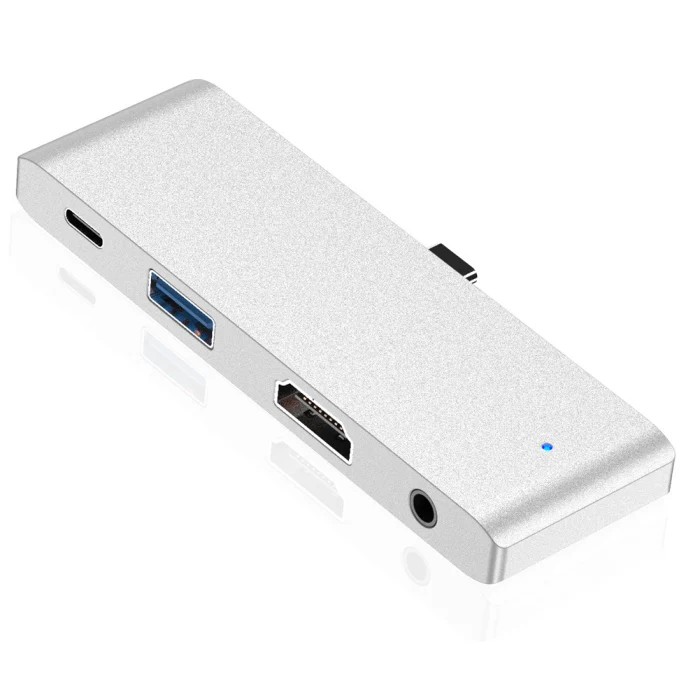 Горячий 4 в 1 Тип C к USB-C 4K HDMI USB 3,0 3,5 мм аудио концентратор адаптер для iPad Pro NV99
