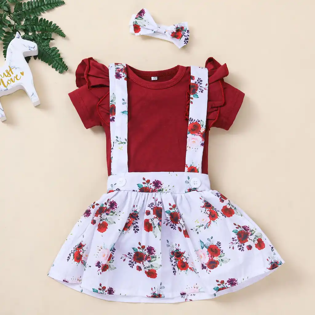 burgundy baby girl clothes