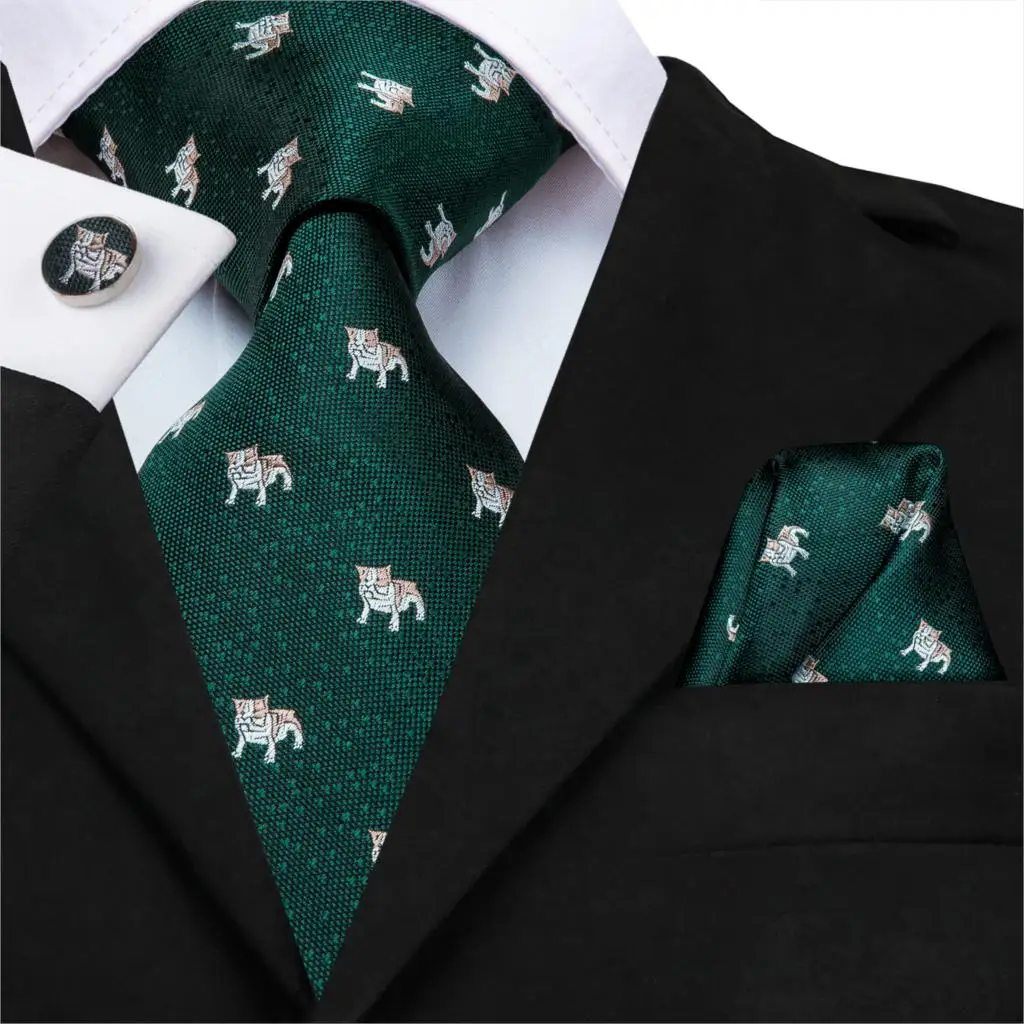 Hi-Tie, зеленый принт, шелк, мужской галстук на шею, розовые галстуки для мужчин, деловые, Роскошные, свадебные, вечерние галстуки, Gravatas - Цвет: SN-3311