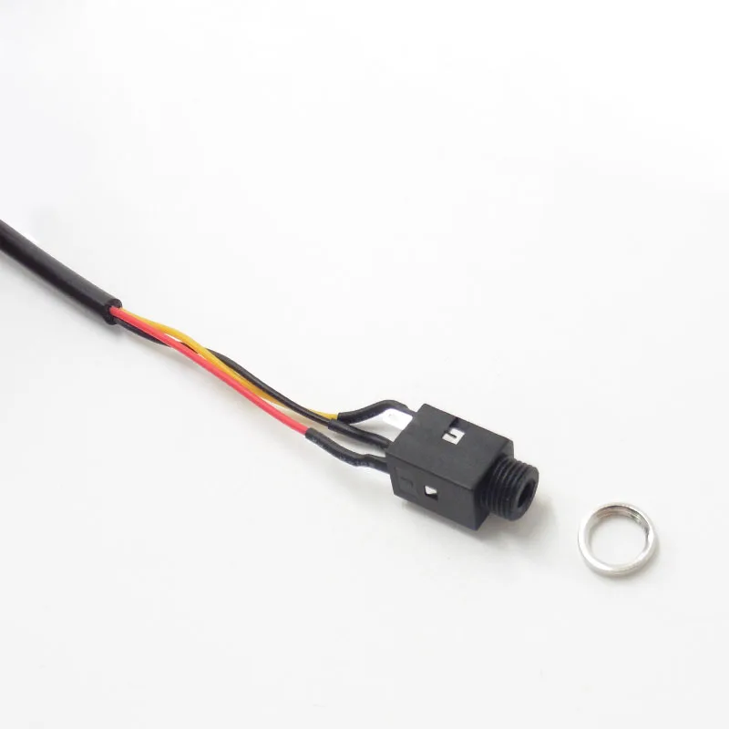 Audio Cable 4Pin Foot Stereo 3 5mm headphone jack socket with threaded dual channel 3 5mm female to female audio extension cable