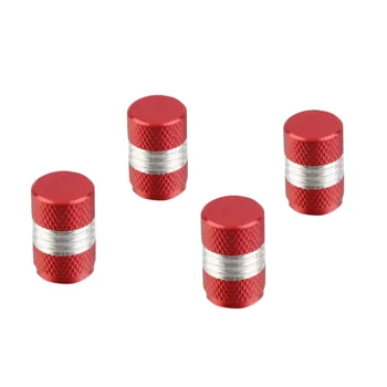 

6 Colors good quality Mini 4 X Aluminum Tire/Rim Valve/Wheel Air Port Dust Cover Stems Caps For Car Free Shipping