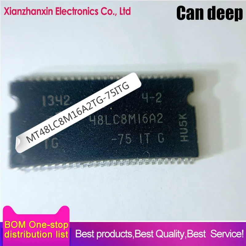 5 шт./лот MT48LC8M16A2TG-75ITG IC DRAM 128M параллельный 54TSOP | Электроника