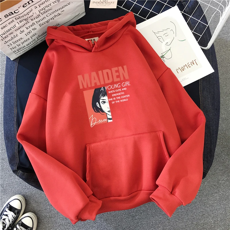 Shellsuning Letter Autumn New Sweatshirt Harajuku Fashion Women Pullover Streetwear Cool Girl Purple Oversized Hoodies Tops