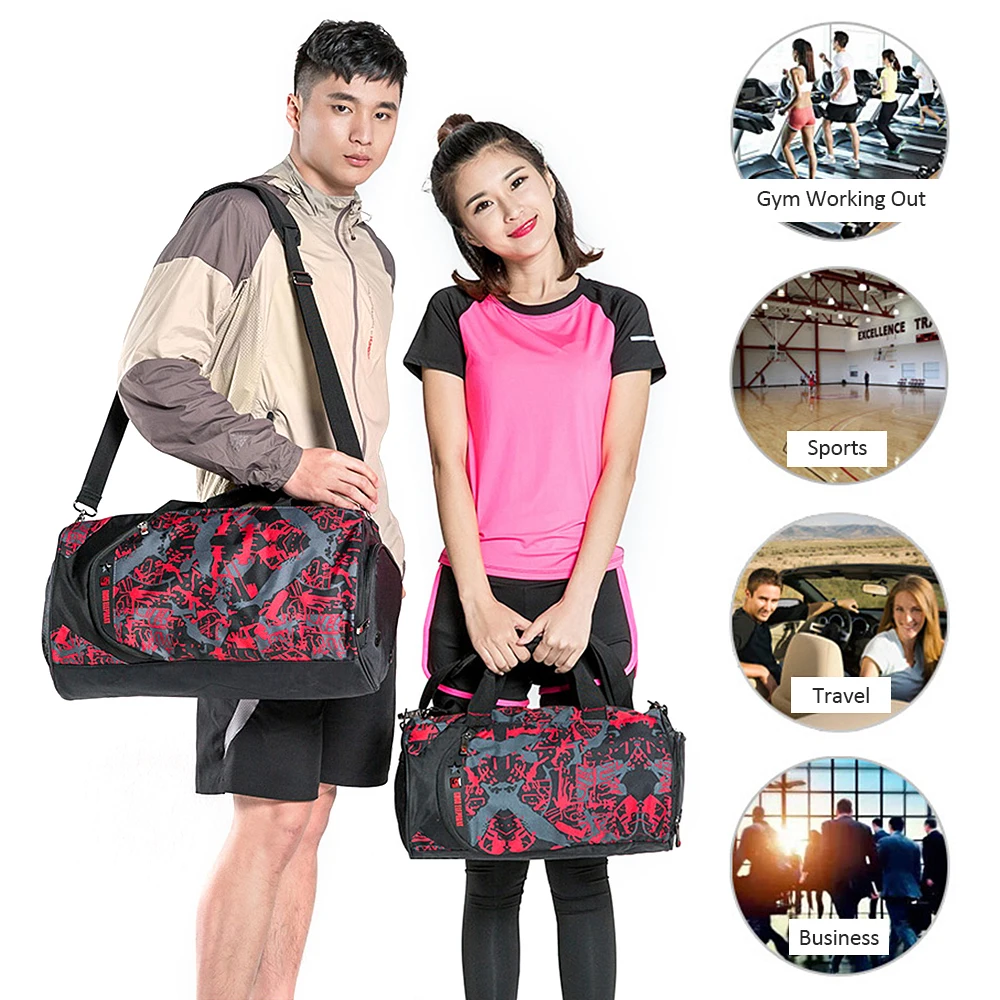 Мужская и женская спортивная сумка для спортзала с раздельным мокром карманом, мужская спортивная сумка для путешествий