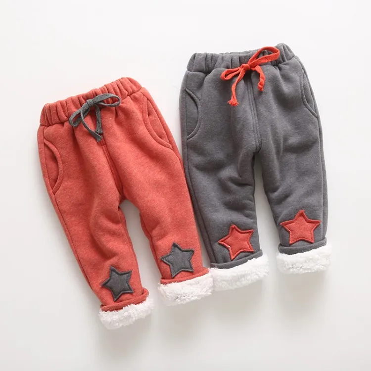 Детская одежда; коллекция года; Сезон Зима; стиль; зимние брюки для мальчиков и девочек с рисунком пятиконечной звезды; детская зимняя гимнастическая одежда