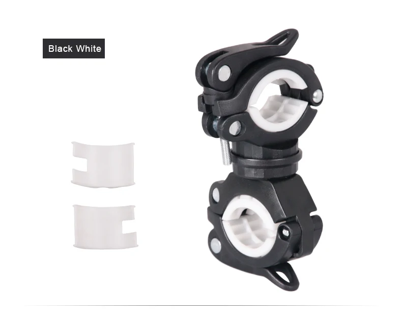 Deemount Bicycle Light Bracket Bike Lamp Holder LED Torch Headlight Pump Stand Quick Release Mount 360 Degree Rotatable HLD-211