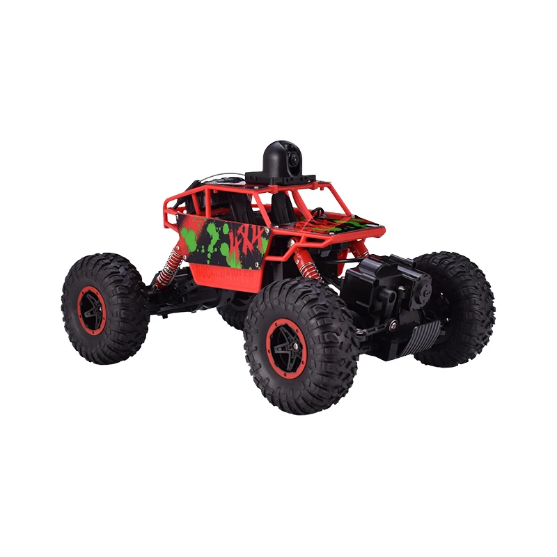 Красный X-power FPV высокоскоростной Радиоуправляемый автомобиль 2,4G 4WD S-002WVR 1:18 720P HD камера Wifi FPV внедорожный Радиоуправляемый альпинистский ралли автомобиль с VR очками RTR - Цвет: Красный