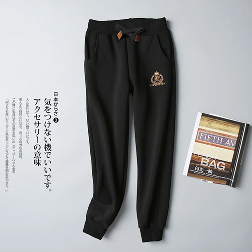 Black Tataria S-5XL, женские спортивные штаны для женщин, зимние теплые штаны, женские кашемировые шаровары, Женские повседневные бархатные штаны - Цвет: Black